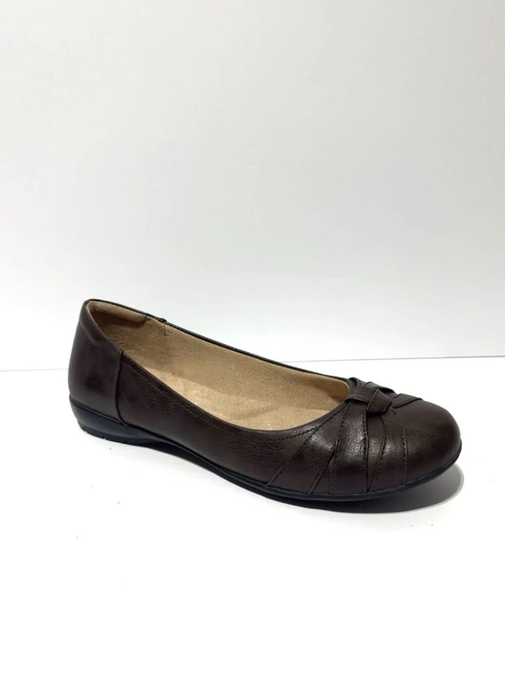 Naturalizer Womens Gift Soul Flats Dark Brown Size 10W